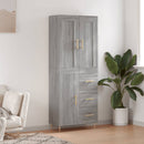vidaXL szürke sonoma szerelt fa magasszekrény 69,5 x 34 x 180 cm