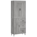vidaXL szürke sonoma szerelt fa magasszekrény 69,5 x 34 x 180 cm