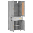 vidaXL szürke sonoma szerelt fa magasszekrény 69,5 x 34 x 180 cm