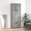 vidaXL szürke sonoma szerelt fa magasszekrény 69,5 x 34 x 180 cm