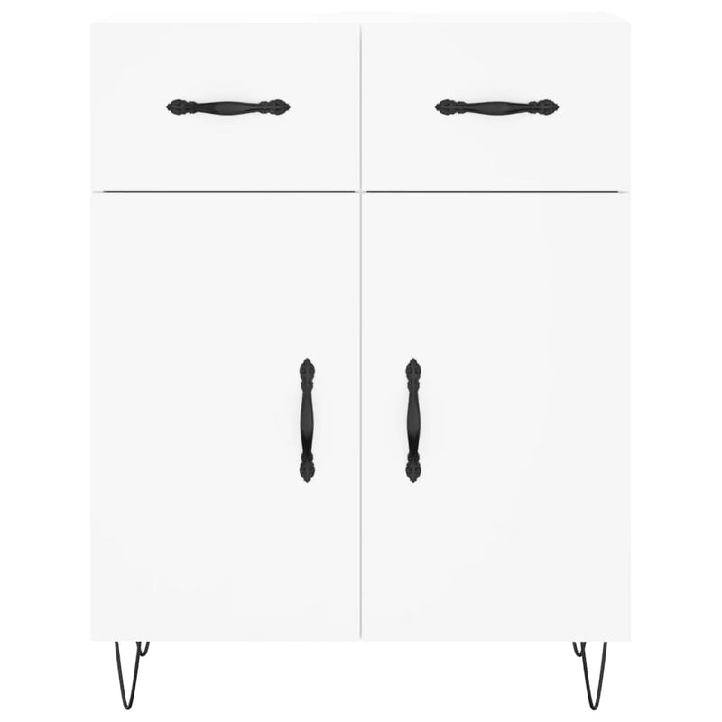 vidaXL fehér szerelt fa magasszekrény 69,5 x 34 x 180 cm