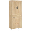 vidaXL sonoma tölgy szerelt fa magasszekrény 69,5 x 34 x 180 cm