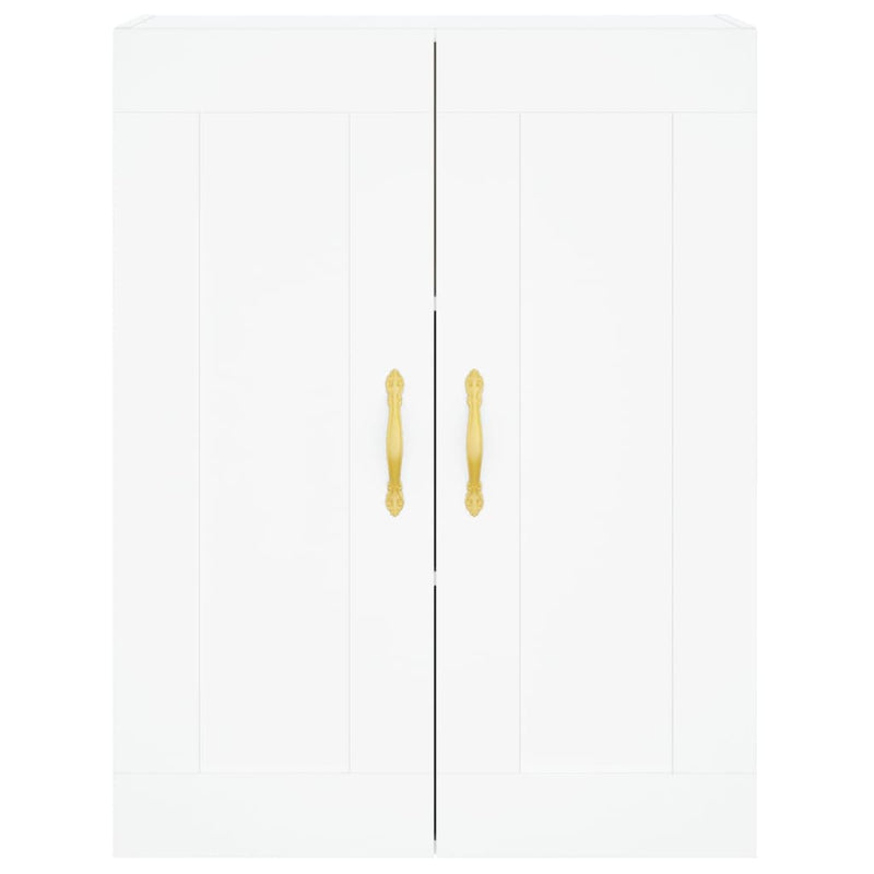 vidaXL fehér szerelt fa magasszekrény 69,5 x 34 x 180 cm