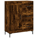 vidaXL füstös tölgy színű szerelt fa magasszekrény 69,5 x 34 x 180 cm