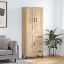 vidaXL sonoma tölgy szerelt fa magasszekrény 69,5 x 34 x 180 cm