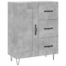 vidaXL betonszürke szerelt fa magasszekrény 69,5 x 34 x 180 cm