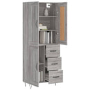 vidaXL szürke sonoma szerelt fa magasszekrény 69,5 x 34 x 180 cm