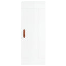 vidaXL magasfényű fehér szerelt fa magasszekrény 34,5 x 34 x 180 cm