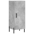 vidaXL betonszürke szerelt fa magasszekrény 34,5x34x180 cm