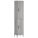 vidaXL szürke sonoma szerelt fa magasszekrény 34,5 x 34 x 180 cm