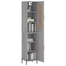 vidaXL szürke sonoma szerelt fa magasszekrény 34,5 x 34 x 180 cm