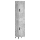 vidaXL betonszürke szerelt fa magasszekrény 34,5x34x180 cm