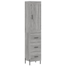 vidaXL szürke sonoma szerelt fa magasszekrény 34,5 x 34 x 180 cm