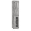 vidaXL szürke sonoma szerelt fa magasszekrény 34,5 x 34 x 180 cm