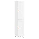 vidaXL magasfényű fehér szerelt fa magasszekrény 34,5 x 34 x 180 cm