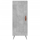 vidaXL betonszürke szerelt fa magasszekrény 34,5x34x180 cm