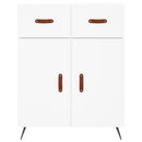 vidaXL fehér szerelt fa magasszekrény 69,5 x 34 x 180 cm