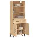 vidaXL sonoma tölgy szerelt fa magasszekrény 69,5 x 34 x 180 cm