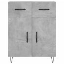vidaXL betonszürke szerelt fa magasszekrény 69,5 x 34 x 180 cm