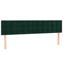 vidaXL sötétzöld bársony rugós ágy matraccal 180x200 cm