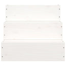 vidaXL tömör fenyőfa kisállat lépcső fehér 40 x 37,5 x 35 cm