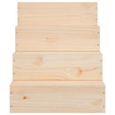 vidaXL tömör fenyőfa kisállatlépcső 40 x 49 x 47 cm