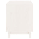 vidaXL fehér tömör fenyőfa kutyaház 60 x 45 x 57 cm