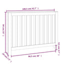 vidaXL tömör fenyőfa radiátorburkolat 108,5 x 19 x 84 cm