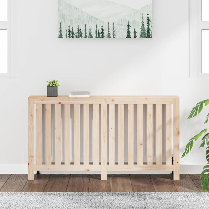 vidaXL tömör fenyőfa radiátorburkolat 153 x 19 x 84 cm