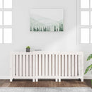 vidaXL fehér tömör fenyőfa radiátorburkolat 210x21x85 cm