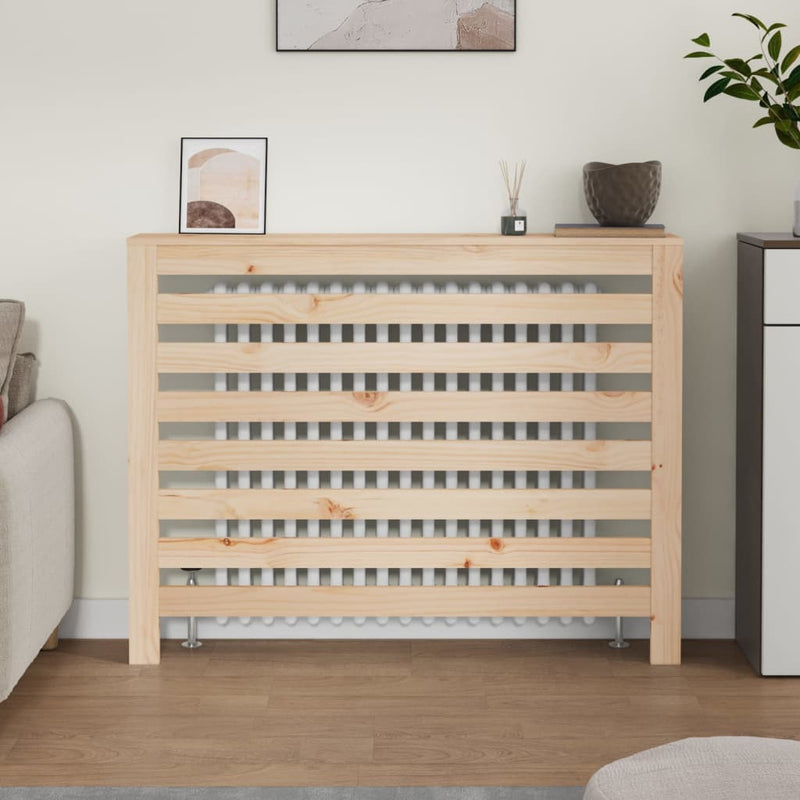 vidaXL tömör fenyőfa radiátorburkolat 108,5 x 19 x 84 cm