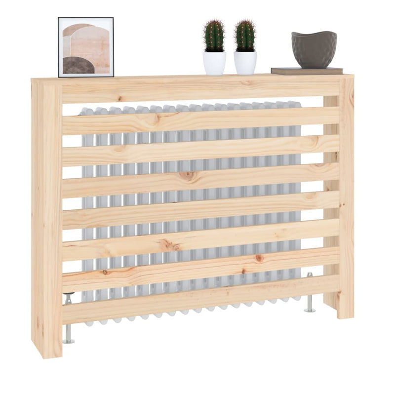 vidaXL tömör fenyőfa radiátorburkolat 108,5 x 19 x 84 cm