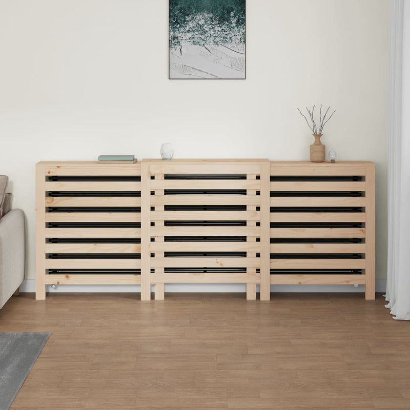 vidaXL tömör fenyőfa radiátorburkolat 210x21x85 cm