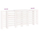 vidaXL fehér tömör fenyőfa radiátorburkolat 210x21x85 cm