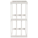 vidaXL fehér tömör fenyőfa kültéri rönktároló 108 x 52 x 106 cm
