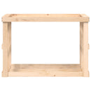 vidaXL tömör fenyőfa kültéri rönktároló 108x52x74 cm