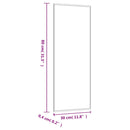 vidaXL téglalap alakú üveg falitükör 30 x 80 cm