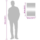 vidaXL téglalap alakú üveg falitükör 40 x 60 cm