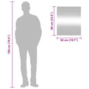 vidaXL téglalap alakú üveg falitükör 50 x 60 cm