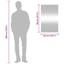 vidaXL téglalap alakú üveg falitükör 50 x 80 cm