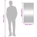 vidaXL téglalap alakú üveg falitükör 50 x 100 cm