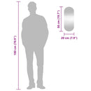 vidaXL ovális üveg falitükör 20 x 50 cm