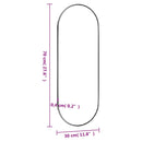 vidaXL ovális üveg falitükör 30 x 70 cm