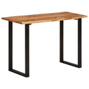 vidaXL tömör akácfa étkezőasztal 110 x 50 x 76 cm
