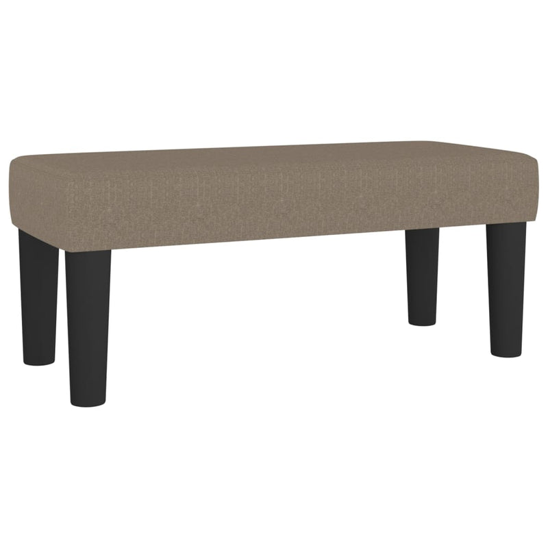 vidaXL tópszínű szövet rugós ágy matraccal 90 x 200 cm