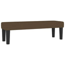 vidaXL sötétbarna szövet rugós ágy matraccal 140 x 190 cm