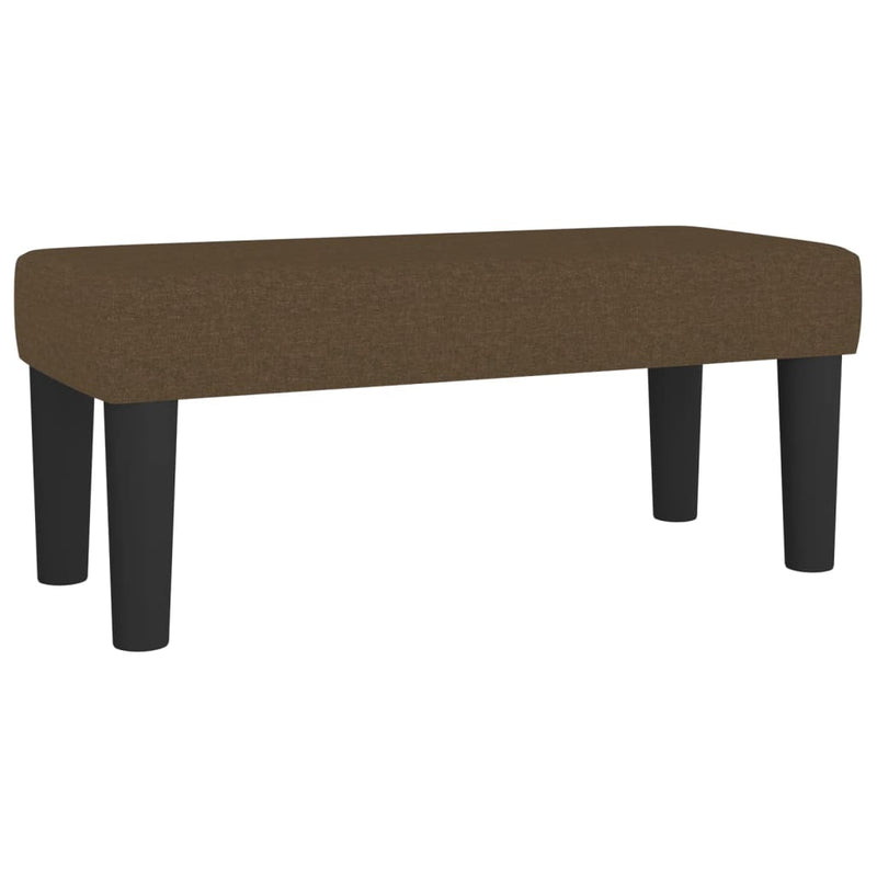 vidaXL sötétbarna szövet rugós ágy matraccal 120 x 200 cm