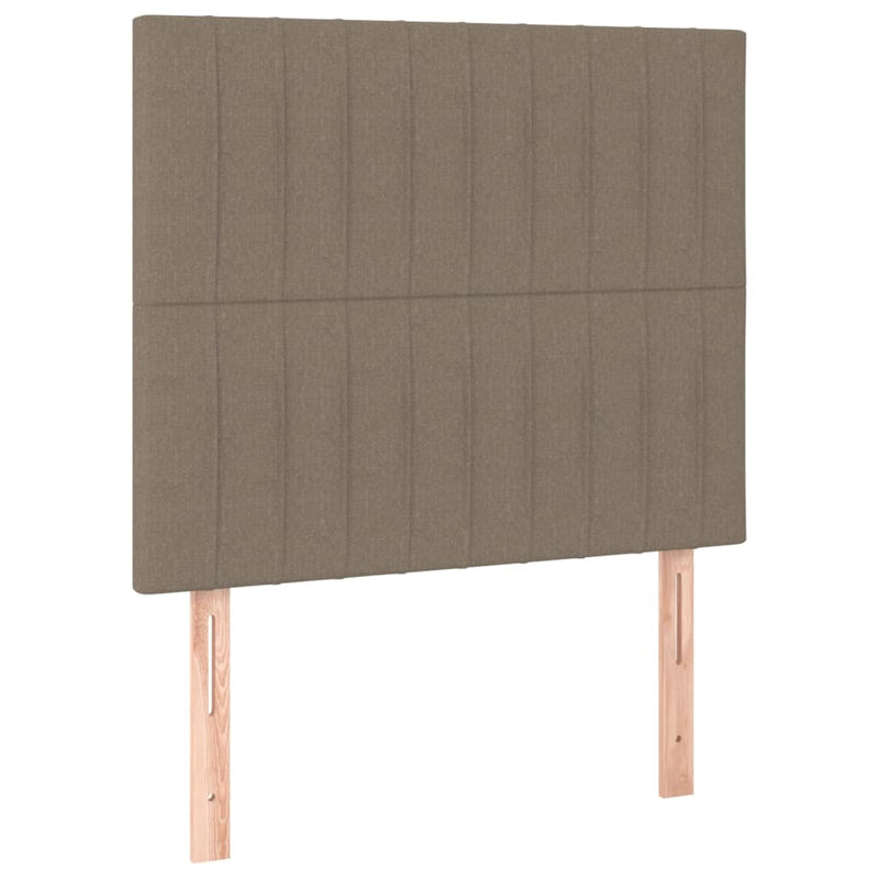 vidaXL tópszínű szövet rugós ágy matraccal 80 x 200 cm