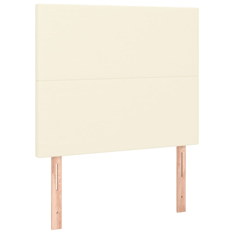vidaXL krémszínű műbőr rugós ágy matraccal 100 x 200 cm