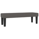 vidaXL szürke műbőr rugós ágy matraccal 140x190 cm